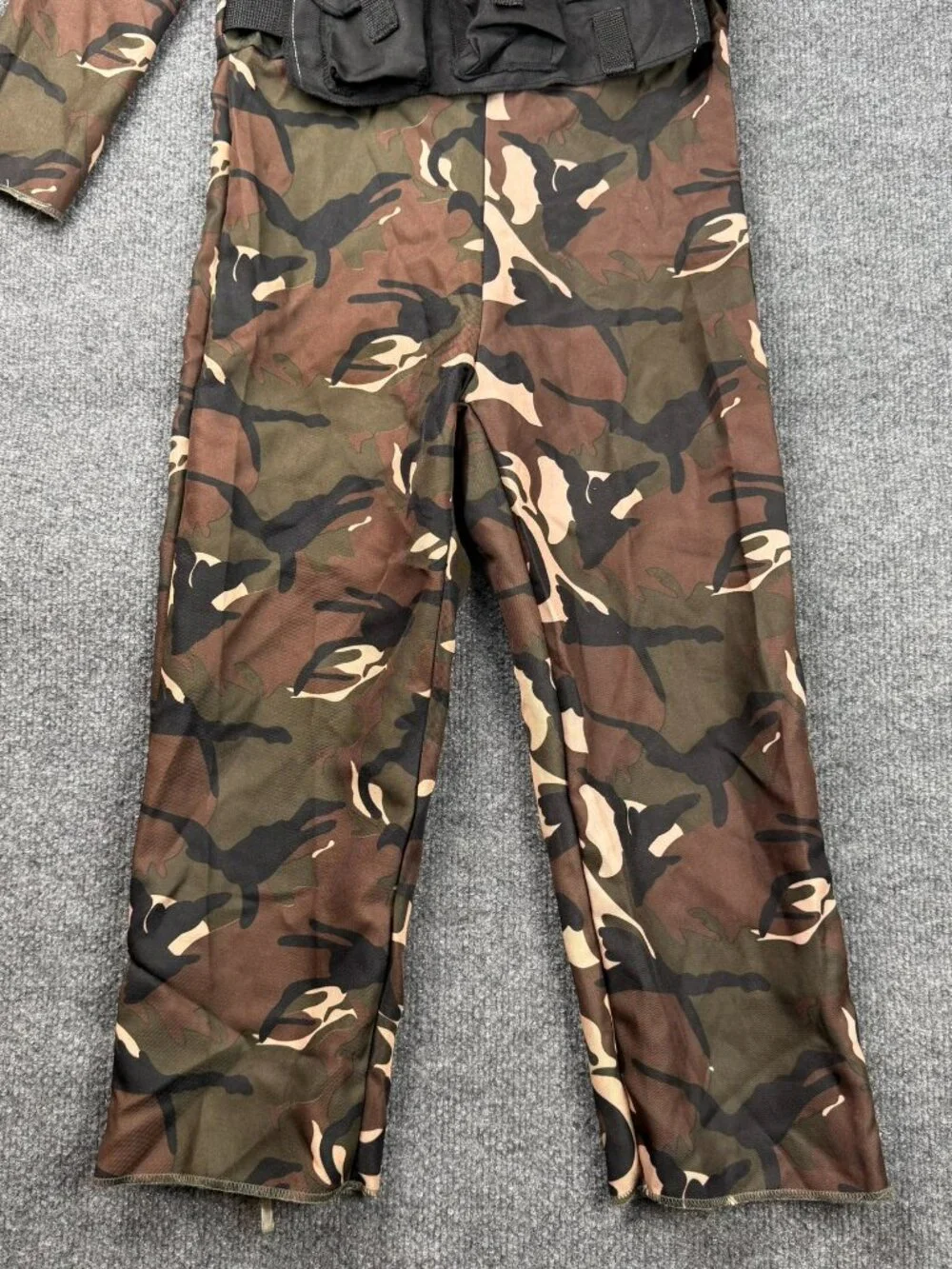 Boys Camouflage Jumpsuit Costume with Tactical Vest - Size Small/Medium